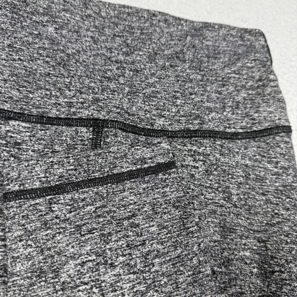 Lululemon High Rise Leggings Space Dye Heathered Grey Black Size 6 Yoga Pants